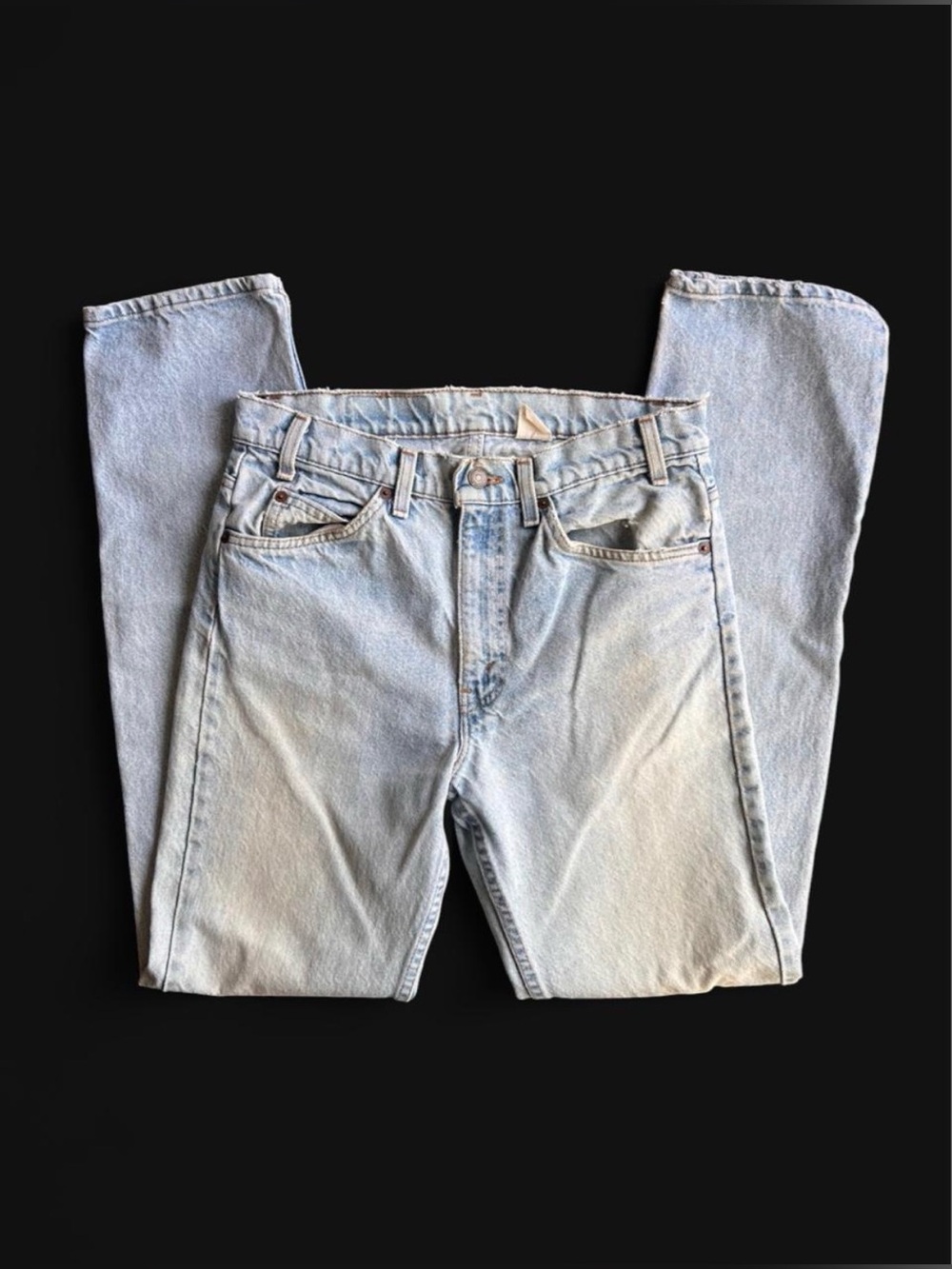 Vintage distressed 80’s Levi's 505 upside-down orange tab error made in 🇺🇸 32x34